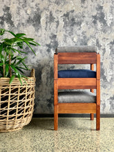 Load image into Gallery viewer, Set of 3 retro stackable stools/ side tables