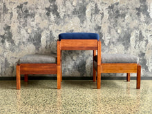 Load image into Gallery viewer, Set of 3 retro stackable stools/ side tables