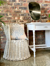 Load image into Gallery viewer, Vintage distressed white desk