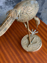 Load image into Gallery viewer, Vintage Brass Heron figurine