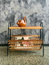 Load image into Gallery viewer, Steel And Cane Magazine Rack