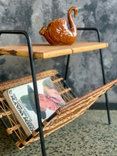 Load image into Gallery viewer, Steel And Cane Magazine Rack