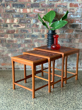 Load image into Gallery viewer, Nest of 3 tiled top tables