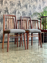 Load image into Gallery viewer, Mid-Century set of 6 mahogany dining chairs