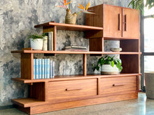 Load image into Gallery viewer, Cubist style kiaat wall unit/ room divider