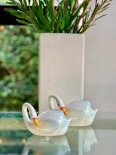 Load image into Gallery viewer, "MidWinter" Pair of Porcelain Swans