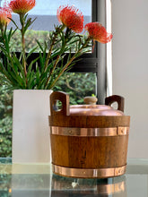 Load image into Gallery viewer, Vintage Copper & Wood Ice Bucket