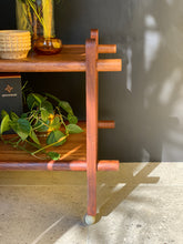 Load image into Gallery viewer, Mid-Century Two Tier Kiaat Drinks Trolley