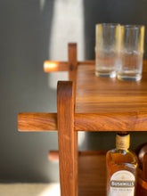 Load image into Gallery viewer, Mid-Century Two Tier Kiaat Drinks Trolley