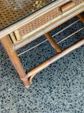 Load image into Gallery viewer, Vintage Double Cane Headboard & Pedestals