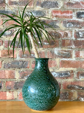 Load image into Gallery viewer, Large ceramic blue & green marble effect vase