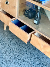 Load image into Gallery viewer, 1960's Duros sideboard with original glass