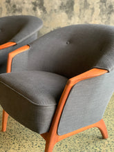 Load image into Gallery viewer, Pair of Mid-Century armchairs