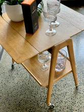 Load image into Gallery viewer, Remploy Mid-Century drop-side table/trolley