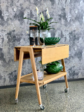 Load image into Gallery viewer, Remploy Mid-Century drop-side table/trolley