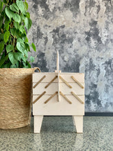 Load image into Gallery viewer, Retro wooden sewing/ hobby basket