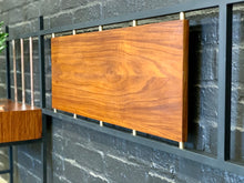 Load image into Gallery viewer, King size steel & wood headboard with brass detail