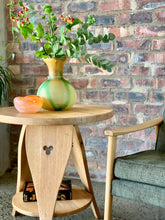 Load image into Gallery viewer, Round Oak Sidetables