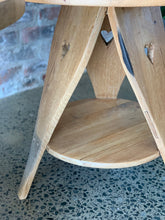 Load image into Gallery viewer, Round Oak Sidetables