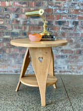Load image into Gallery viewer, Round Oak Sidetables
