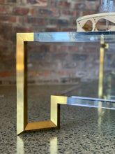 Load image into Gallery viewer, Lucite & Brass Coffee Table