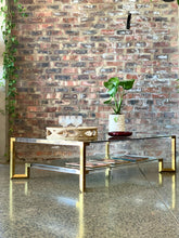 Load image into Gallery viewer, Lucite & Brass Coffee Table