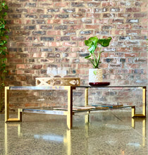 Load image into Gallery viewer, Lucite & Brass Coffee Table