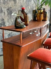 Load image into Gallery viewer, Mid-Century Bar & Three Stools