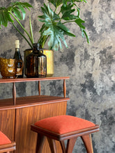 Load image into Gallery viewer, Mid-Century Bar & Three Stools