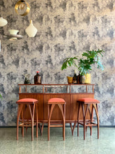 Load image into Gallery viewer, Mid-Century Bar & Three Stools