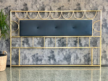 Load image into Gallery viewer, King size brass headboard