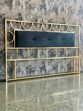 Load image into Gallery viewer, King size brass headboard