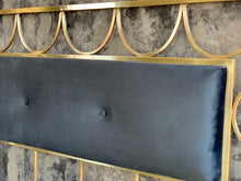 Load image into Gallery viewer, King size brass headboard