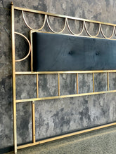 Load image into Gallery viewer, King size brass headboard