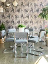 Load image into Gallery viewer, Mid-century Chrome dining room set
