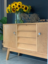 Load image into Gallery viewer, Oak Retro Sideboard