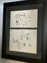 Load image into Gallery viewer, Black and White Japanese Calligraphy prints