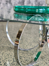 Load image into Gallery viewer, Chrome & Glass coffee table