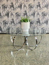 Load image into Gallery viewer, Chrome & Glass coffee table