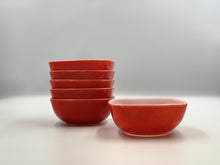 Load image into Gallery viewer, Red retro pyrex ramekin bowls