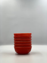Load image into Gallery viewer, Red retro pyrex ramekin bowls
