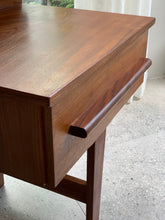 Load image into Gallery viewer, Mid-Century Headboard & Pedestals