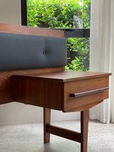 Load image into Gallery viewer, Mid-Century Headboard & Pedestals