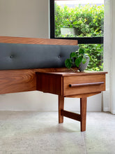 Load image into Gallery viewer, Mid-Century Headboard & Pedestals