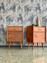 Load image into Gallery viewer, Pair of retro bedside tables