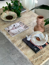 Load image into Gallery viewer, Travertine Modernist Coffee Table