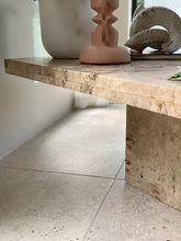 Load image into Gallery viewer, Travertine Modernist Coffee Table