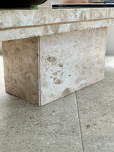 Load image into Gallery viewer, Travertine Modernist Coffee Table