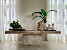Load image into Gallery viewer, Travertine Modernist Coffee Table