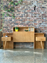 Load image into Gallery viewer, Single Headboard and Pedestals